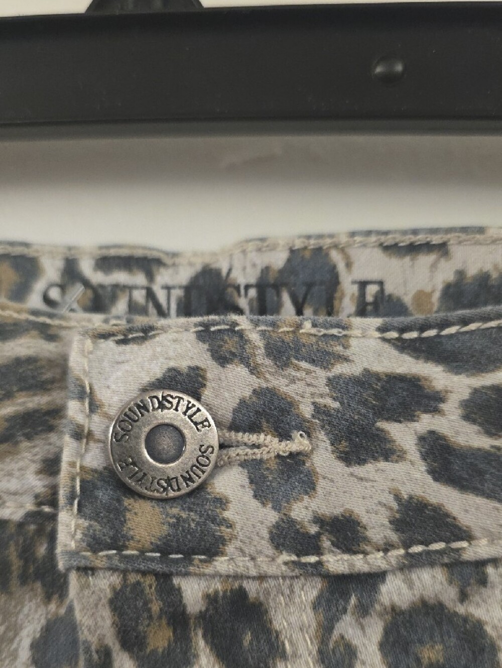 Sound Style Best Jegging Ankle Leopard Print Stretch Jeans Size 10 - Picture 2 of 9
